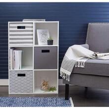 SUIOO DII Contenedor de Almacenamiento Plegable de Tela para guardería oficinas y organización del hogar 13 x 33 x 33 cm - Gris - Gris - Ver 9