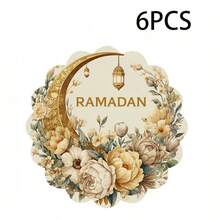 Bộ 2/4/6 tấm lót bàn ăn trang nhã theo chủ đề Ramadan, được trang trí bằng họa tiết trăng và đèn lồng, kích thước 15 inch, thích hợp cho các buổi họp mặt, bữa ăn và trang trí ngày lễ. Cũng thích hợp cho trang trí nhà cửa, trang trí bàn ăn ngày lễ, trang trí nhà kiểu nông trại, trang trí theo phong cách nông trại. Tấm lót bàn có thể giặt được, chất liệu bền, thích hợp cho trang trí bàn ăn ngày lễ và giải trí tại nhà. - Nhiều màu - Xem 15