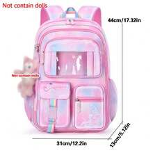 Large Capacity Backpack School Bag Rucksack Waterproof Backpacks For Kids Girls - Pink - View 4