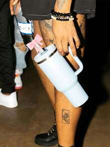 1pc 10mm Silicone Straw Topper, Dust Cover, Butterfly Ice Cube Straw Decoration For Drink Cup - Multicolor - View 3