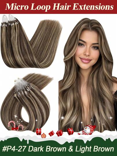 VADES 50 Strands 14-20 Inch Microlink Hair Extensions | 100% Ultra Smooth Human Hair For A Show-Stopping Halloween Look | Super Soft & Silky Straight Wefts For Witch, Vampire, Fairy Or Angel Costumes | Professional Micro Loop & Bead Pre-Tipped For Easy, Secure Application In Minutes | Long-Lasting Remy Human Hair For Weeks Of Festive Wear | Shedding Resistant Certified Hair For Hassle-Free Party Nights | Adds Dramatic Length, Volume & Thickness | Perfect For Halloween Parties, Clubbing, Cosplay & "Trick Or Treat" | Unleash Your Inner Character With Salon-Quality Hair – Limited Stock For Spellbinding Transformations!
