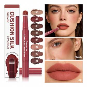  Lakerain Matte Blush Lipstick Twist-Up Dual Lip & Cheek Tint