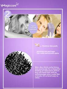 VMAGIC care Detangling Hair Brush - Easily Untangle Knotted Hair - Best Comb/Brush For Men And Women - Suitable For Wet Or Dry Hair