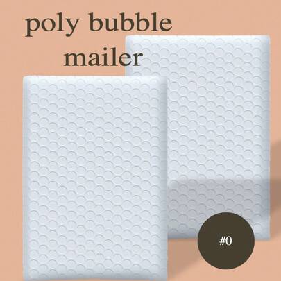 Bubble Mailers 6x10 Inch White 50 Pack Usable Size 6x9" Padded Envelopes Small Business Mailing Packages Opaque Self Seal Adhesive Waterproof Boutique Shipping Bag For Jewelry Makeup Supplies #0
