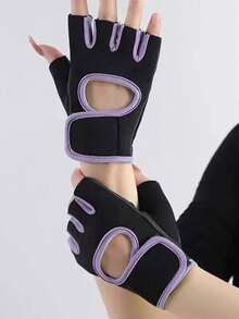 1 par de guantes de fitness de media dedos, guantes de entrenamiento para mujeres, guantes de ciclismo no transpirables, guantes de levantamiento de pesas con agarre de hierro y protección de la palma, guantes de entrenamiento de ciclismo, equipo de fitness, diseño deportivo, guantes de alto rendimiento, costuras reforzadas, material transpirable, accesorios de gimnasio, adecuados para entusiastas del fitness