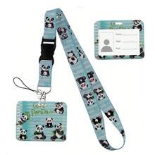 Animal Collection The Vertical Card Holder Horizontal Card Neck Strap Lanyards For Keys Keychain Badge Pass Hang Rope - Multicolor - View 62