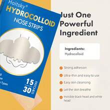[Alcohol Free Nose Patch] 30/15 Pieces Of Hydrogel Nose Patch | Alcohol Free, Tasteless, Water-Based Gel Material, Used To Effectively Clean Nose Skin