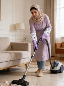 家用厨房洗碗手套，家庭主妇清洁好帮手 - 加厚橡胶清洁手套，防水保暖内衬，适合冬季洗衣清洁