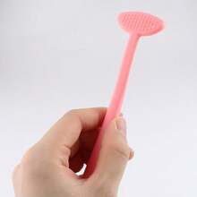 Tongue Scraper Cleaner, Plastic Tongue Scraper, Adult Tongue Scraper, Portable Tongue Scraper, Tongue Scraper And Tongue Brush Set, Tongue Coating Cleaner, Tongue Scraper, Tongue Coating Cleaning Brush, Oral Care Tools - Multicolor - View 4