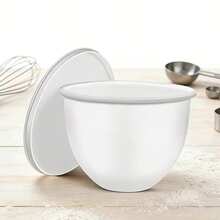 MixAid Silicone Liners Silicone Liners For 4.5-5 Quarts Tilted-Head Mixing Bowls, With Lids And Two Liners.