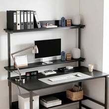 Escitorio Muebles Para Pc Escritorios Minimalistas - Negro - Ver 6