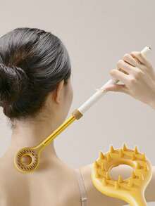 1pc Dual-Sided Extendable Back Scratcher, Multi-Functional Back Scratching Tool, Long Handle Home Itch Scratcher, Household Essential - Multicolor - View 8