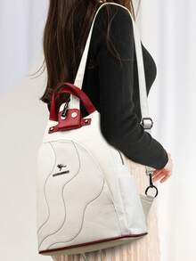 Women Leather Backpacks Zipper Female Chest Bag Travel Back Pack Ladies Bagpack Mochilas School Bags For Teen Girls Bag - White - View 12