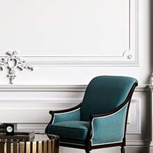 1件1米/39.37英寸自粘墙面装饰条套装，3D预制装饰线条护墙板，用于室内墙面装饰，可直接组装的护墙板 - 彩色 - 查看 9