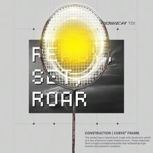 Hundred Powertek 1000 Pro - Raqueta de bádminton con Cubierta Completa de Raqueta para Jugadores intermedios 95 Gramos Tensión máxima de Cuerda - 26 Libras - GrisOscuroBlanco - Ver 4