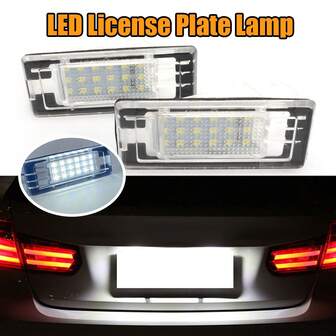 laky Para Dacia Duster Luces de matrícula LED blancas Logan Renault Espace Laguna Scenic Fluence Sin placa de matrícula falsa Reemplazo