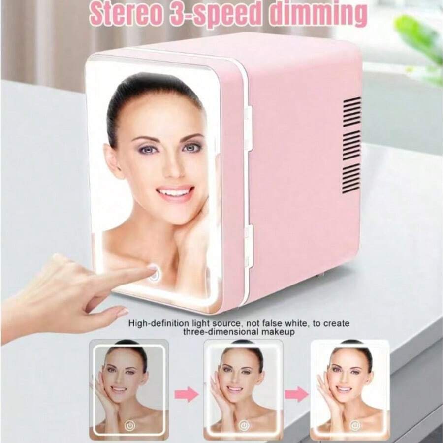 Portable Mini Refrigerators Are Suitable For Home Or Car Use To Store Food, Cosmetics And Other Items That Need To Be Kept Refrigerated. - 粉色 - 查看 1