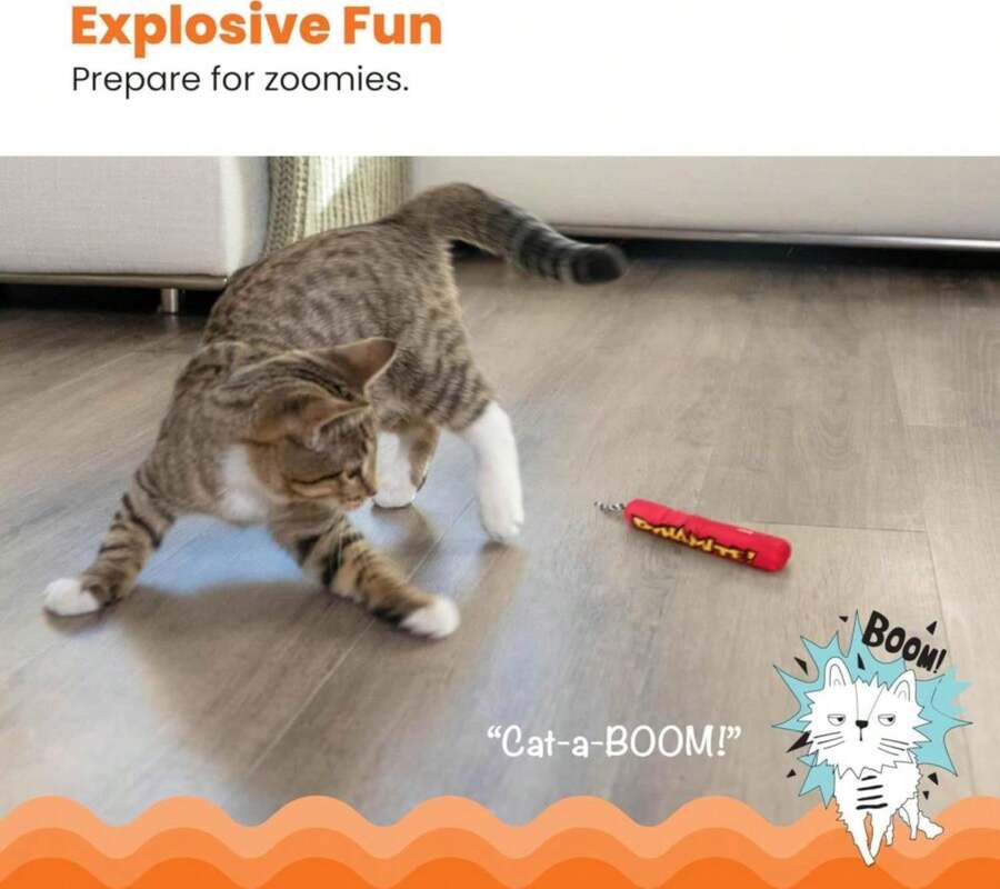 Catstages Green Magic Dynamite Stick Catnip Cat Toy - Màu B - Xem 1