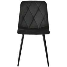 Dining Table And Chair Set (5-Piece Set), Modern Hexagonal Marble Dining Table + 4 Dining Chairs In Green Velvet To Create A Warm And Modern Restaurant - Black - View 11