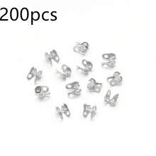 200pcs/Pack Metal Bead Chain Clasp, Double Hole Double Ear Side Clasp For Necklace Bracelet DIY Jewelry Making Accessories - Beaded Chain Side Clasp - View 18