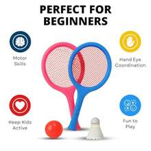 Badminton Set for with 2 Rackets Ball and Birdie - como en la foto - Ver 2