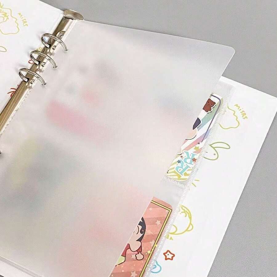 Páginas divisoras transparentes de hojas sueltas, páginas divisoras de planificador, páginas divisoras de carpeta de hojas sueltas, páginas organizadoras, páginas divisoras de cuaderno - Multicolor - Ver 1