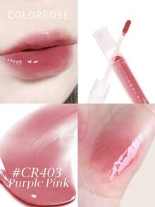 COLORROSE 1件 5.5ml CR403 鏡面光澤唇釉，絲滑柔順，絲絨高飽和透明滋潤奶油質地，持久輕盈顯色，適合女性女孩日常通勤辦公派對 - 403 - 查看 3