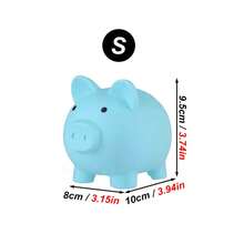 1pc Cute Cartoon Piggy Bank, Shatterproof Ceramic Coin Bank, Birthday/Business Gift, Creative Cartoon Coin Bank For Kindergarten, Kids, Boys, Girls, Students, New Year Gift - Multicolor - View 13