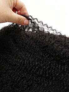 Afro Kinkys Bulk Human Hair For Dreadlock Extensions 30g/Pack Bulk Hair Black Color Brazilian Virgin Hair - Natural Black - View 8