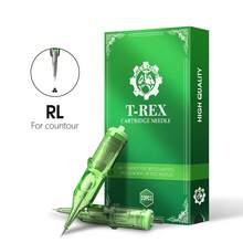T-REX Tattoo Needle Cartridges 20pcs Disposable Silicone Professional Sterilized Safety Round Liner For Cartridge Machines Grips
