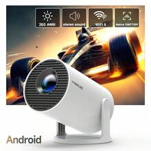 Magcubic Portable Projector With Android Dual WiFi 6 Native 720P & 4K Support Low Noise One-Handed Operation Smartphone & Tablet Connectiv - UK Plug(220-240V) - View 2
