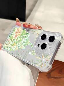 Funda para teléfono con diseño de Castillo de Cuento de Hadas y Fuegos Artificiales, compatible con iPhone 16, 15, 14 Pro Max, 13, 12, 11, XR y XS Plus. Fabricada en silicona TPU, ofrece protección contra golpes y caídas, además de una excelente sensación al tacto. Es el regalo ideal para familiares, amigos y seres queridos. - transparente - Ver 5