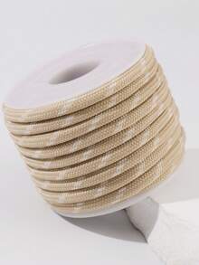 1 Roll 5m Beige & Brown Minimalist Cord, 0.5cm Diameter, DIY Accessory For Necklace, Bracelet, Bag Chain - Rope - View 5