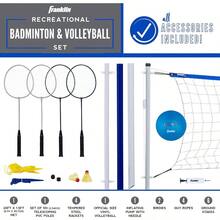 Franklin Sports Volleyball and Badminton Set - como en la foto - Ver 2