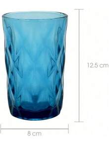 EstiloJuego De 6 Vasos De Vidrio Alto Uso Rudo Color Verde|   Apto Para Lavavajillas Ultraresistentes|   335 Ml O 11.3 OzVersióN Mejorada - azul - Ver 10