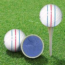 5pcs/Pack High-Performance 3-Layer Golf Balls, Advanced Long Distance Golf Balls With 3 Alignment Lines, Multi-Layer Structure, 40+ Yards Flight Challenge - Ultra Soft Feel, High Swing Speed, Durable