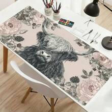 1pc Original Illustration Art Exhibition Themed Mouse Pad, Ox Year Theme Non-Slip Mouse Pad, Can Be Used As Desk Mat, Keyboard Mat, Non-Slip Rubber Base, Suitable For 6 Scenarios, NFT Digital Art Gallery, Bohemian Style, Blockchain Art Gallery, NFT Art