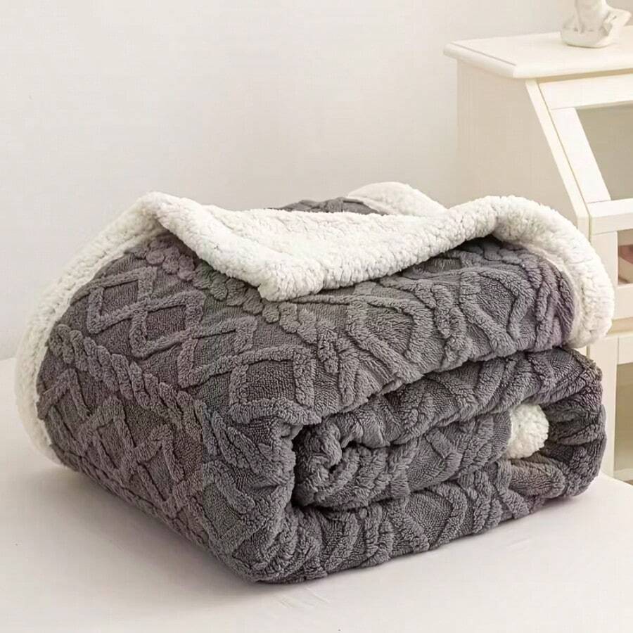 Manta de Doble Cara Blando al Tacto, Suave y Acolchonada - Aislante de Calor y Adecuada para Todas las Estaciones, Ideal para Momentos de Relax - Estilo Moderno y Minimalista con Colores Dopamina Vibrantes y Energizantes, que Iluminan Cualquier Espacio - Perfecta para el Sofa de la Sala, la Cama del Dormitorio, el Escritorio de la Oficina o Viajes - Altamente Versátil, para Crear Ambientes Acogedores y Regalo Inolvidable