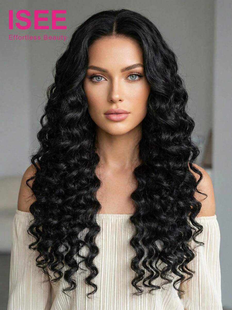 ISEE Parrucca frontale in pizzo HD 13x4 con capelli morbidi e sani, non trattati, a onde morbide, senza colla, lunghezza 18-30 pollici, densità 180%, con bordo del pizzo pre-tagliato e attaccatura dei capelli pre-sfoltita, elegante, casual, adatta per scuola, regali per donne, accessori, vibrazioni da vacanza, energia attiva, articoli essenziali da viaggio - SNatural - Visualizzare 1