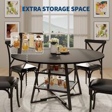 Dining Tables - Black - 47-inch - View 4