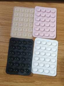 1个硅胶吸盘手机支架，Octobuddy品牌粘性手机支架，无缝吸附，适用于浴室、厨房、卧室、客厅、餐厅、健身房、汽车、旅行必备、旅行学习用品、学校用品、假日露营、度假必备、度假配件、迷你夏季