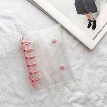 A7 Clear Photo Album,Scrapbooking Organizer,Binder Notebook, Monthly/Dot/Gird/Line Binder Diary,A7 Ring Journal Hand Book - Multicolor - View 13