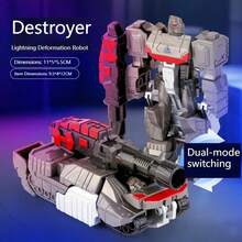 1pc Upgraded Children's Transforming Robot Car Model - One-Button Transformation - Non-Alloy Version Movable Toy For Boys - [Boy's Gift/Children's Birthday Surprise/Creative Educational Toy] Cool Transforming Model - Perfect Gift - Multicolor - View 14