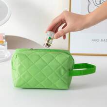 1pc Rhinestone Embellished Cylindrical Pill/Jewelry/Coin/Earplug Storage Container - Multicolor - View 5