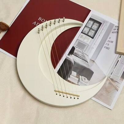 OUMINGYQ 7弦便携式鲁特琴，带调音扳手，抛光表面