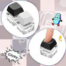 Fidget Keychain Cover, Unique Office Desk Accessories Stress Relief Toy, Fun Birthday Surprise Gift - Multicolor - View 8