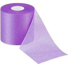 Nuanchu 30 Yardas Pre-Wrap Athletic Tape Foam Underwrap Tape Sports Foam Underwrap Bandage Cinta De Espuma Atlética Para Muñecas Codos Rodillas Tobillos Cabello 2.76 Pulgadas Morado - como en la foto - Ver 1