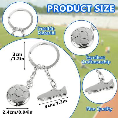 2pcs Mini Cute Football Keychains, Children's Football Gifts, Shoulder Bag Keychains, Car Keychains, Pendants, Decorative Gifts, Football Party Favors, Football Fan Children's Gifts (Suitable For All Ages And Genders)