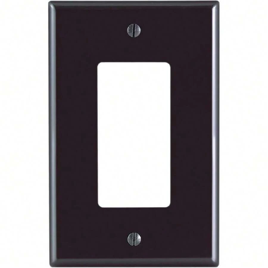 Decora/GFCI Decora - Placa de pared de un apagador (tamaño mediano), color negro, 1 Gang, Marrón,37180216 - Verde - Ver 1