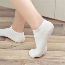 5-Pack Sweat-Absorbent Socks (Black/Gray/White) | Soft Fitted Design | All-Day Comfort For Work & Daily Life - 白色 - 查看 4